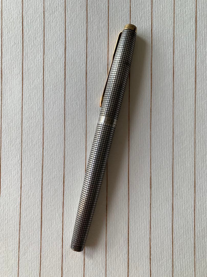 Parker 75 シルバー万年筆 14K