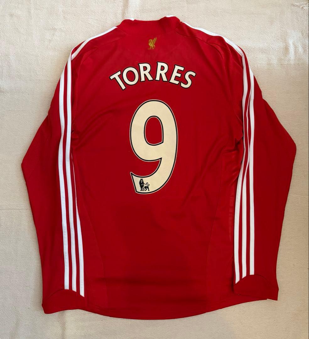 希少品 リブァプールFC トーレス ユニフォーム 08/09 adidas 長袖