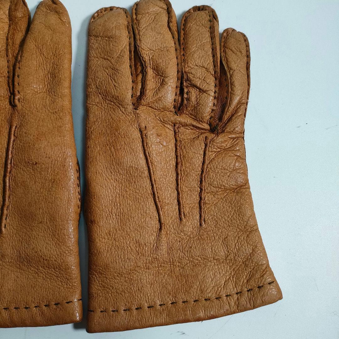 NEW & LINGWOOD 手袋 ペッカリー レザー グローブ 丸善別注