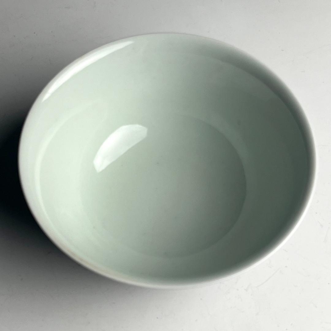 唐物 天藍釉碗 瑠璃釉 大清康煕年製 款 古玩 中国美術 天青 SN658