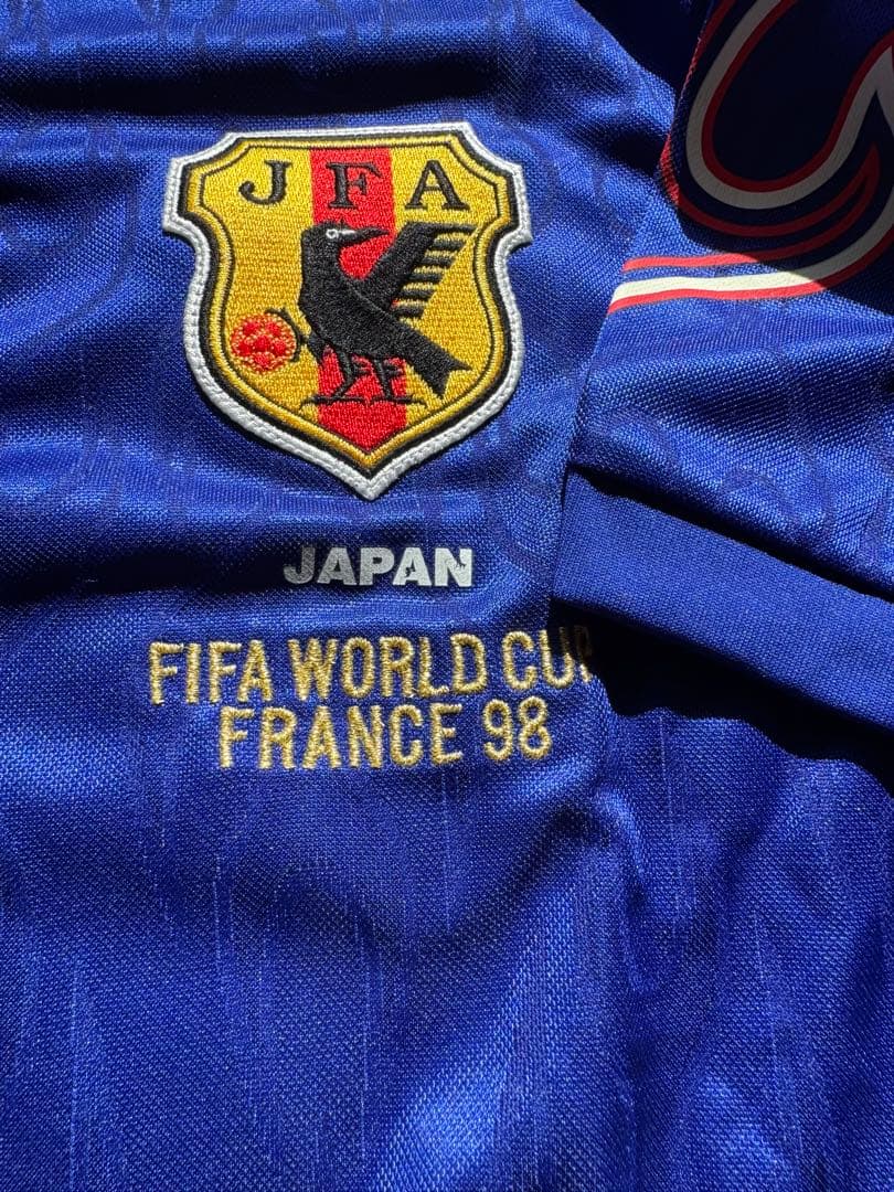 98 フランスW杯 日本代表ホームユニフォーム　森島寛晃　タグ付き