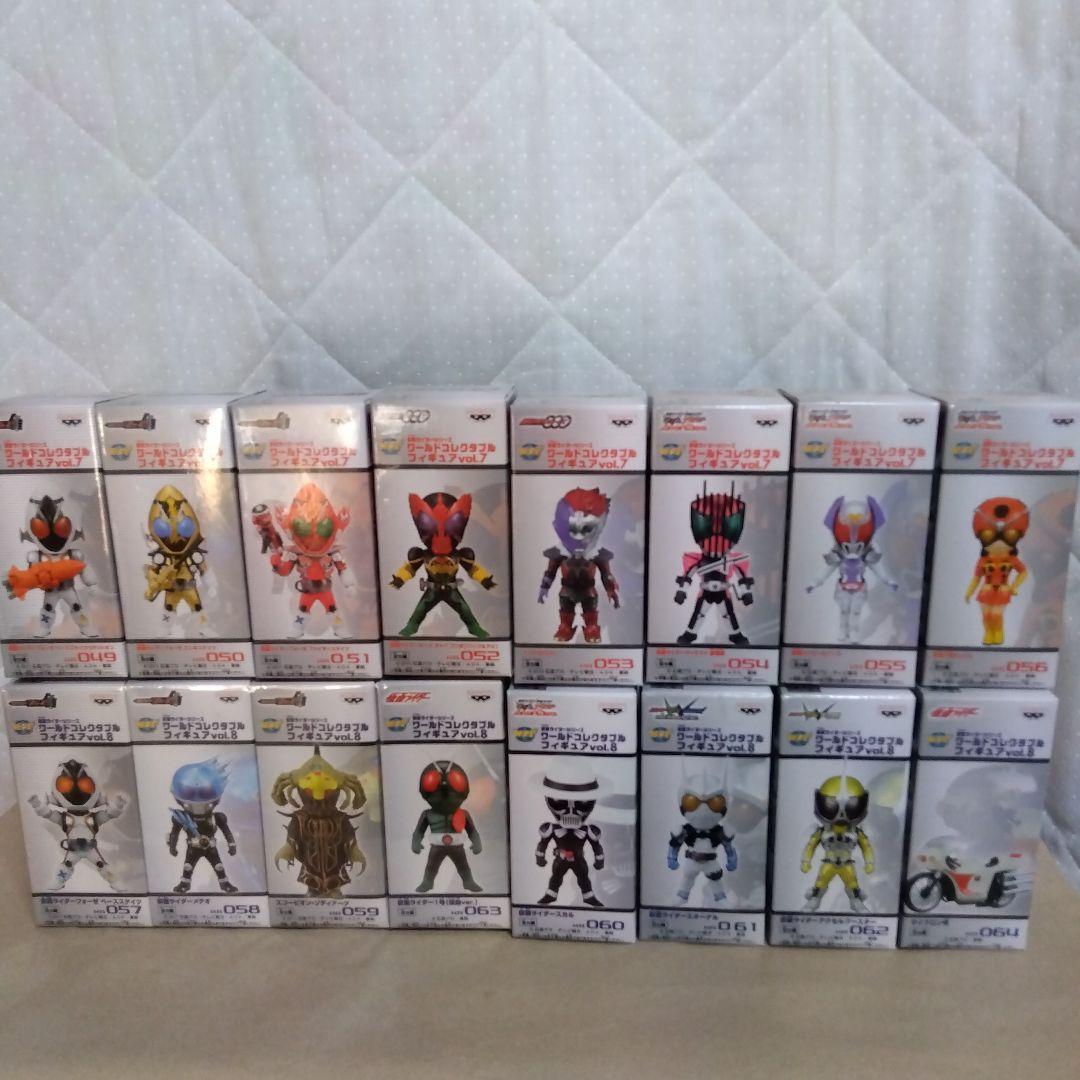 【未開封品144点】仮面ライダー ワーコレフィギュアvol.1〜vol.18