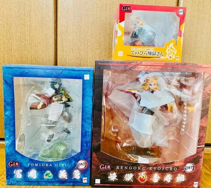 新品未開封)鬼滅の刃　G.E.M 冨岡義勇　煉獄杏寿郎　てのひら煉獄さん　セット