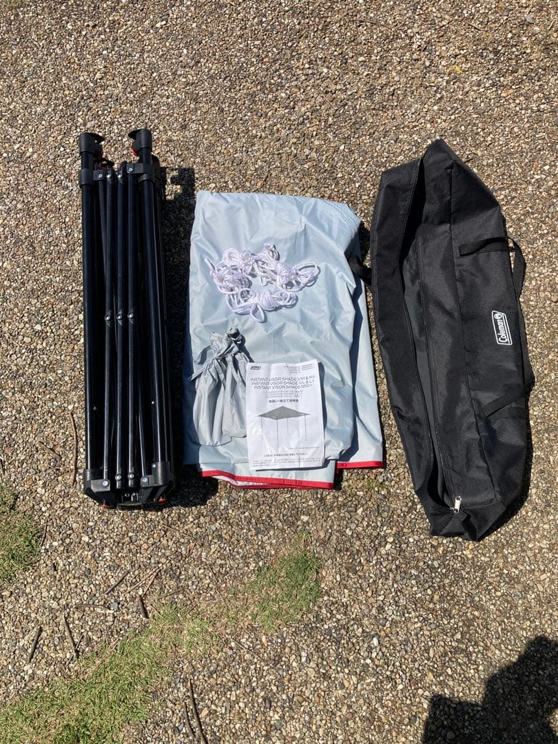 Coleman DARKROOMグレー タープ ※未使用未開封シェード１個付き