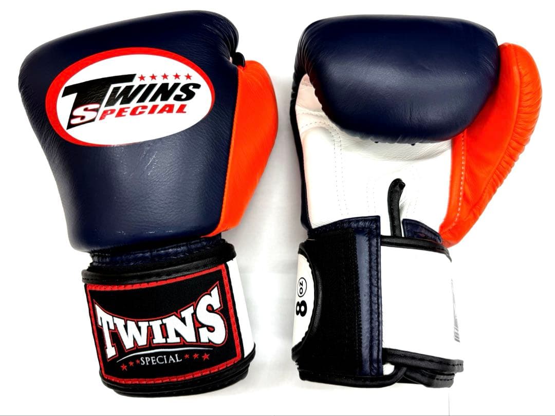 新品　TWINS グローブ 10oz 紺白オレンジ　本革製　ツインズ