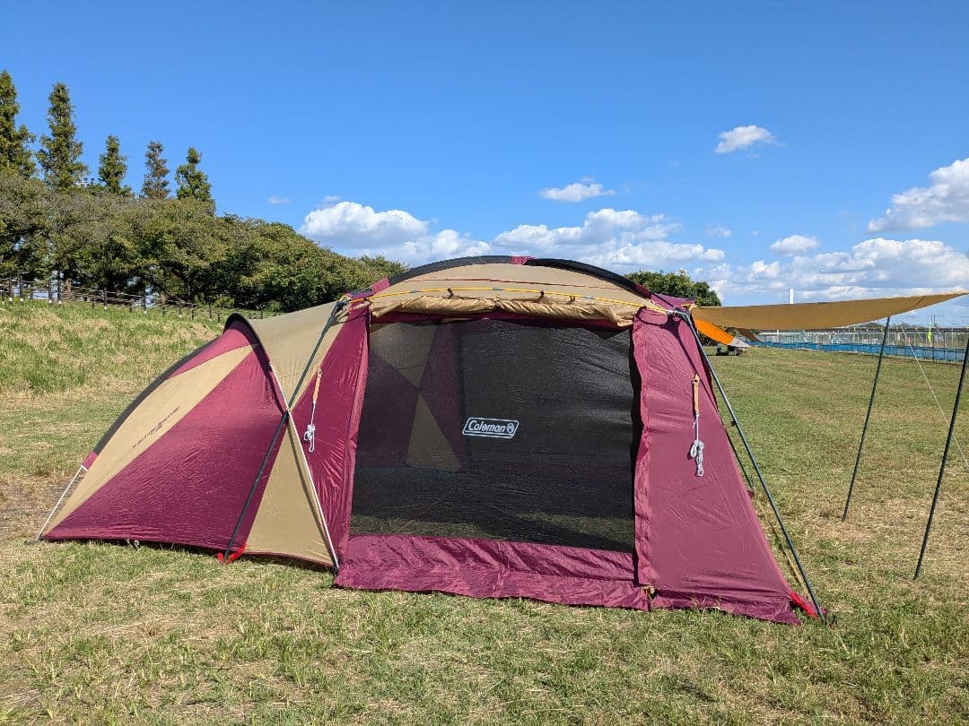 コールマン　ラウンドスクリーン2ルームハウス（バーガンディ）ツールームテント