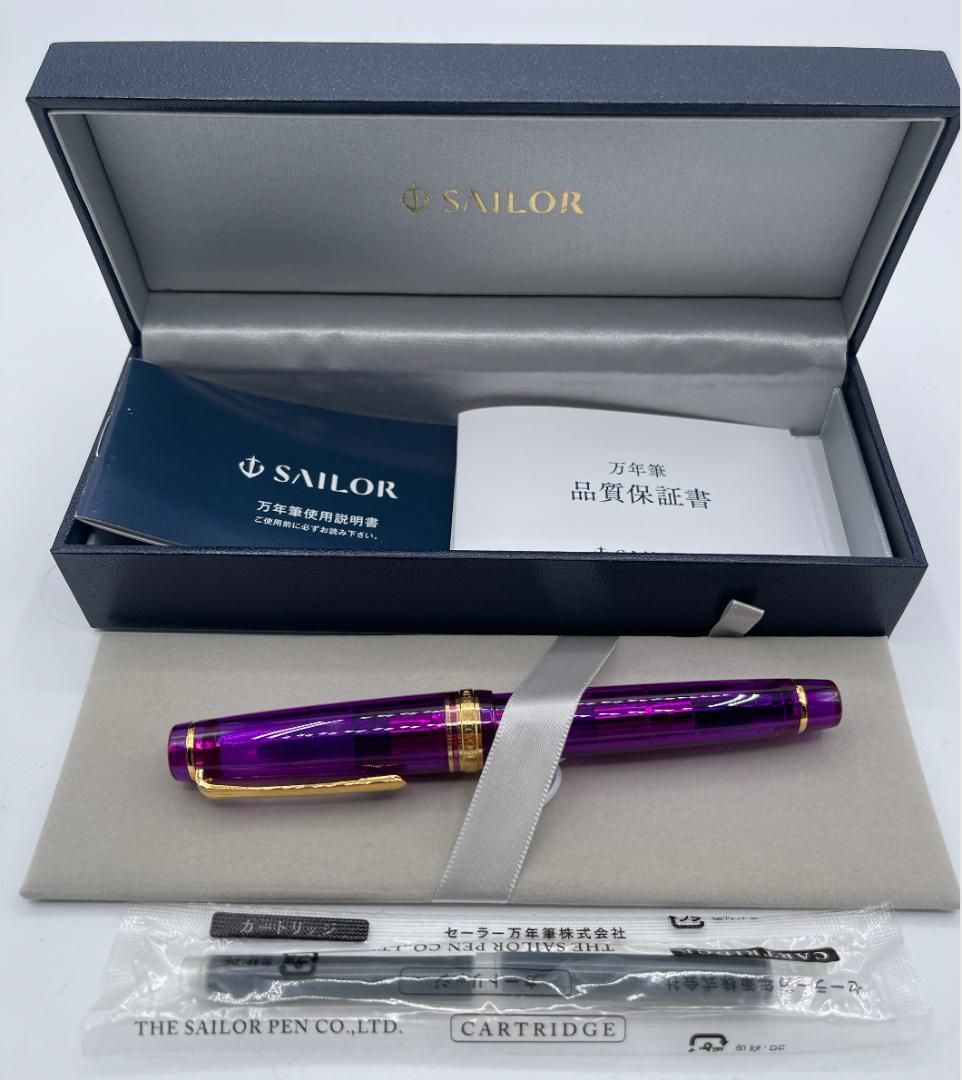 S124 WANCHER × SAILOR セーラー 限定 万年筆 枝垂れ藤