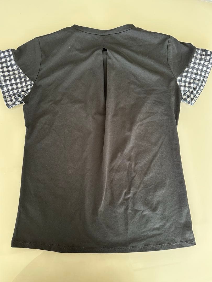 Admiral テニスウェア フリル袖 ブラック/チェック