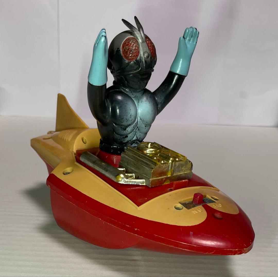 【当時物】バンダイ 仮面ライダー スピードボート 20cm