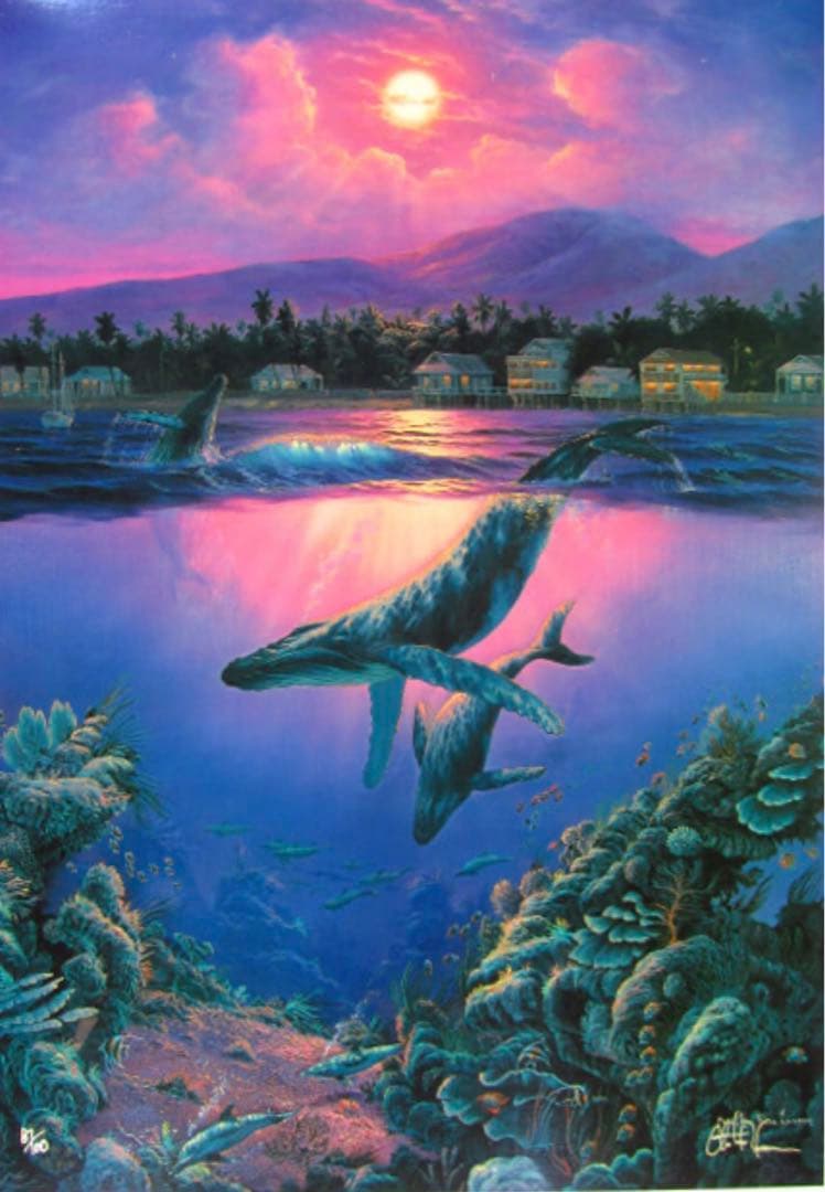 値下げ！ラッセン 「マウイ ホエール シンフォニー」シルクスクリーン