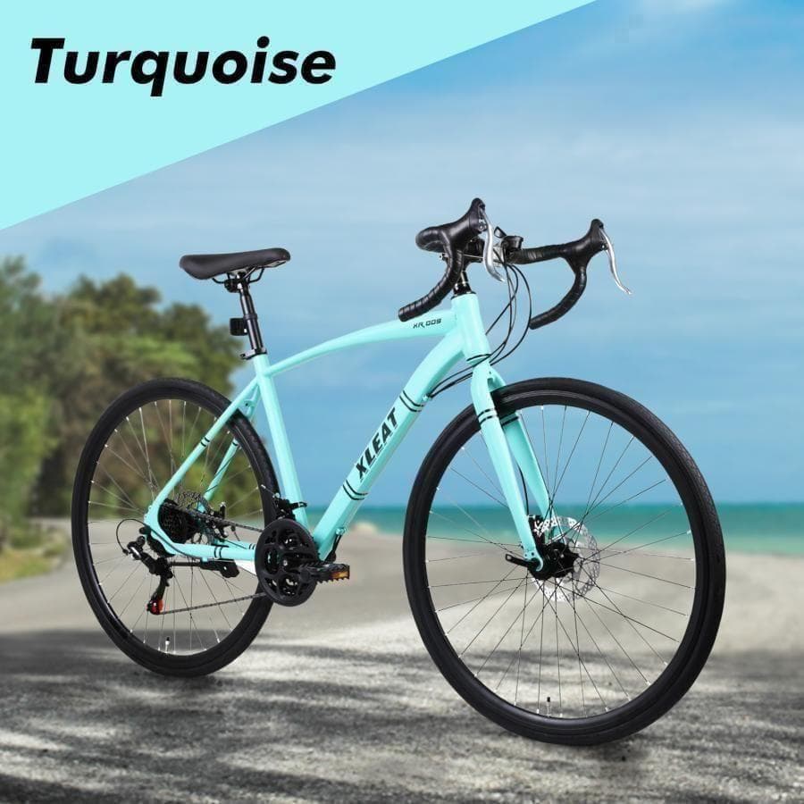 ロードバイク 700cシマノ製 21段変速　ライト スタンド付 自転車B2088