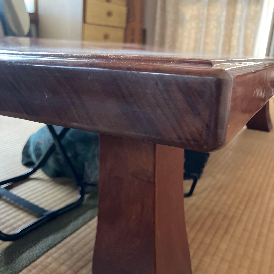 送料込みたのメル便　ヴィンテージ　総無垢　一枚板座卓