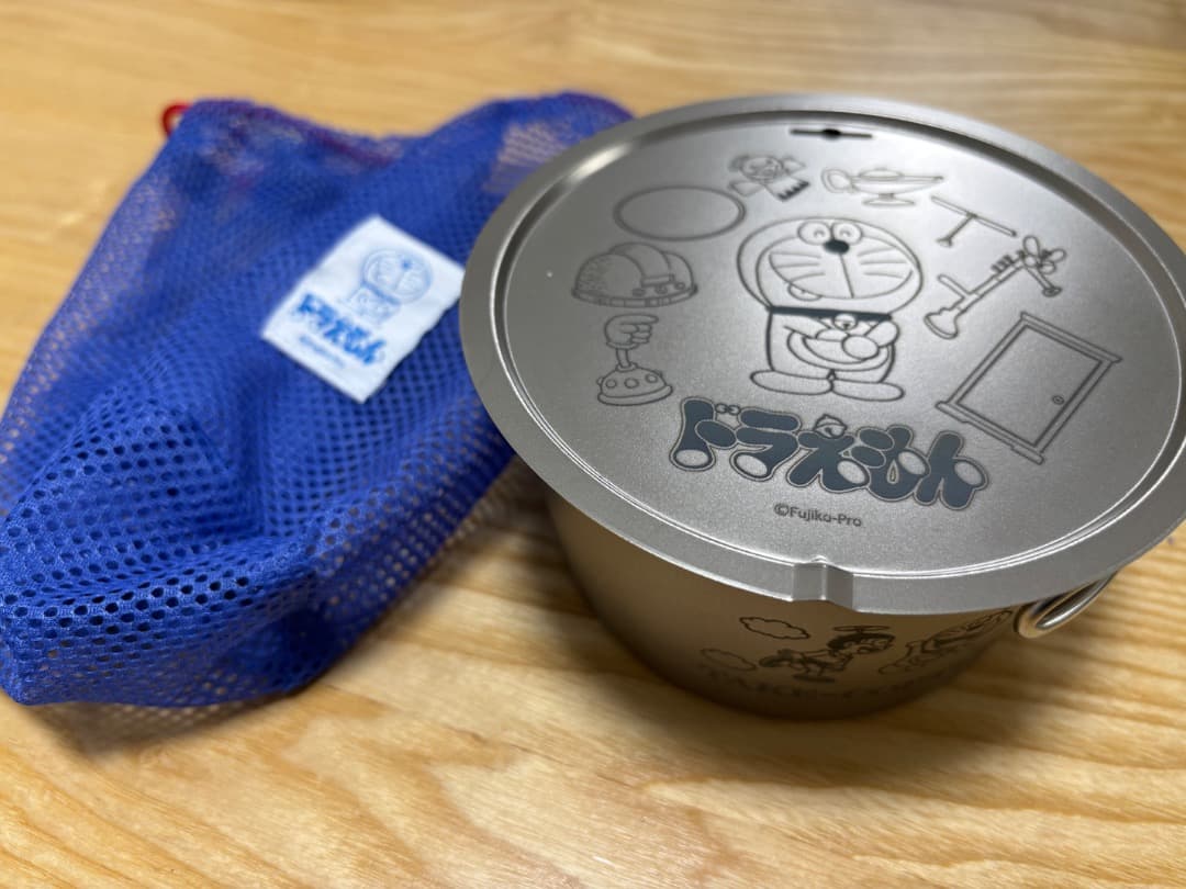 ドラえもん ベルモント　チタンシェラカップ と　リッド　のセット