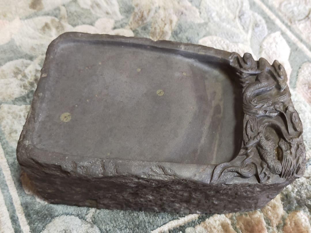 ♥中国　端渓　硯　多眼　端渓硯　５　骨董品