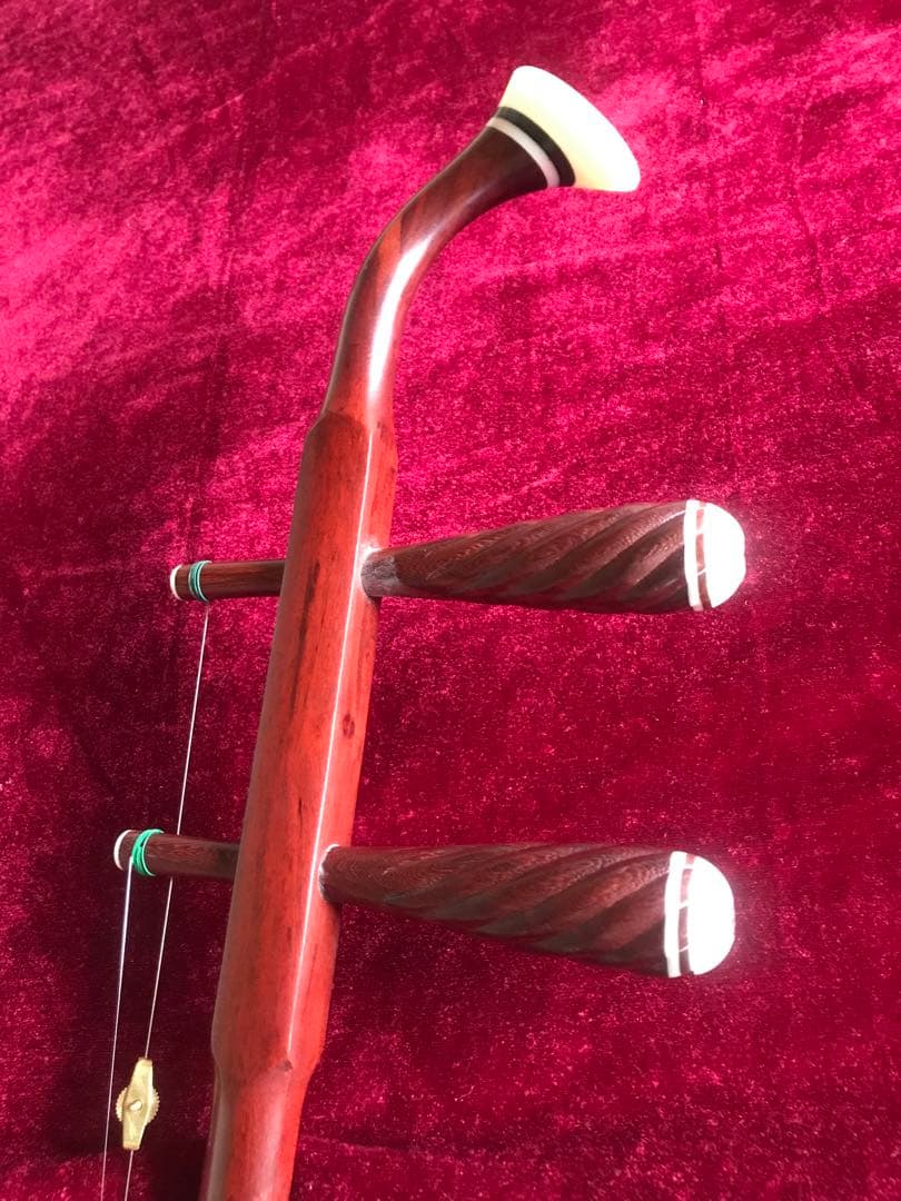 特価・二胡★最上級紫檀★錦蛇皮★古月琴坊・万其興製作★十年保証★一生の宝物