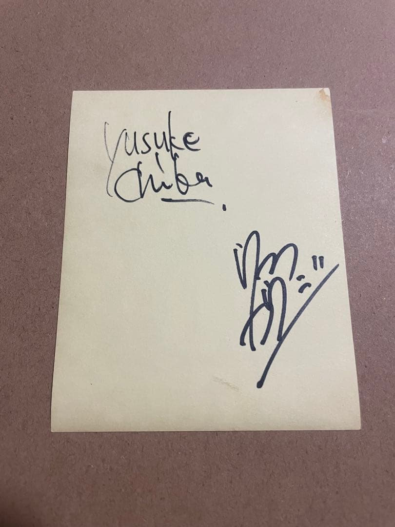 ミッシェルガンエレファント　チバユウスケ　サイン　ウエノコウジ