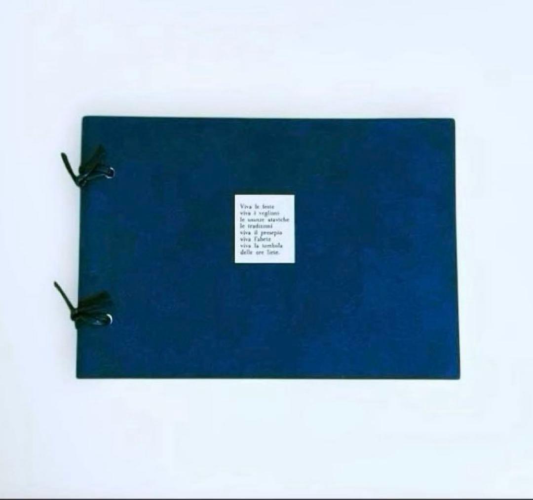 【匿名配送】未使用　ネイビー アドレス帳　文房具　年代物　レトロ