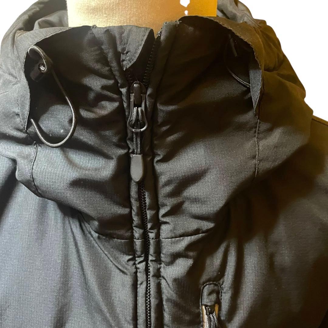 極美品 エバーグリーン ライトフーディジャケット L 中綿 防寒ジャケット