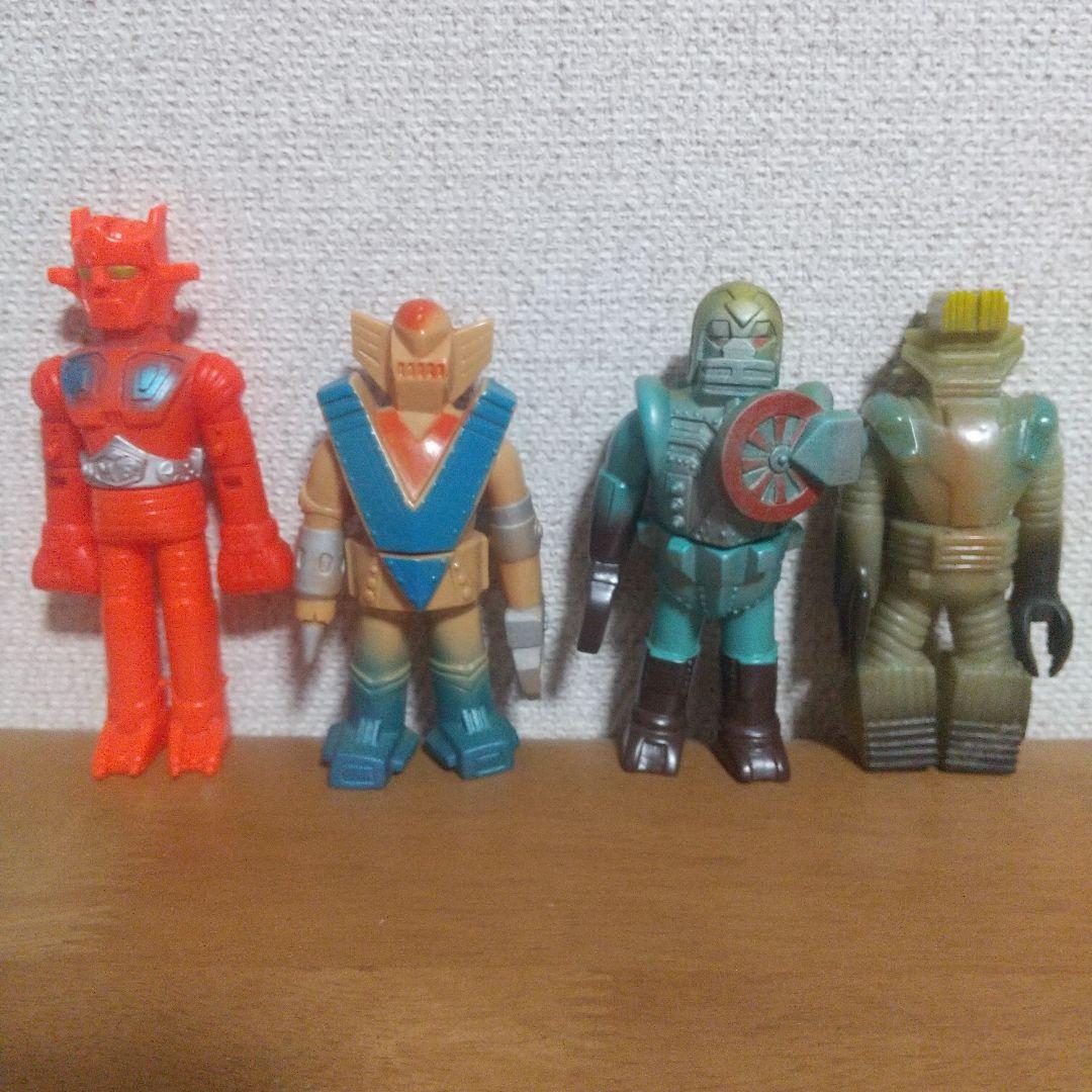 ウッド スーパーロボット マッハバロン アクションセット ソフビ 4体