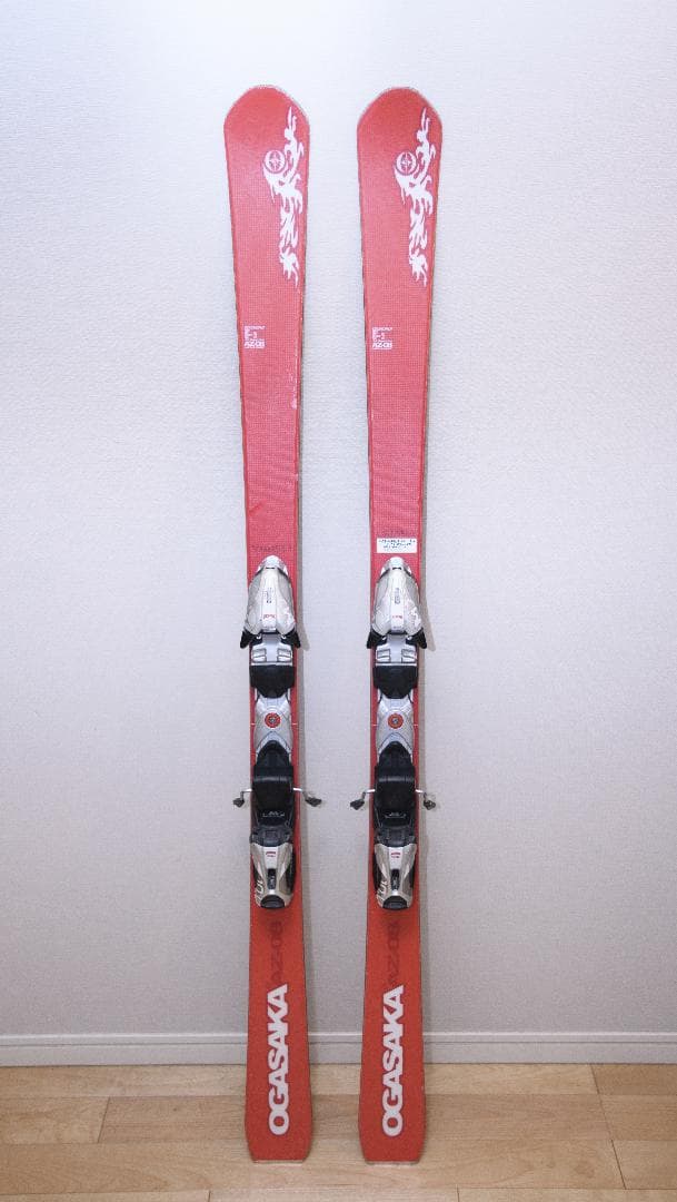 スキー板 オガサカ AZ-08 155cm + ストック110cm