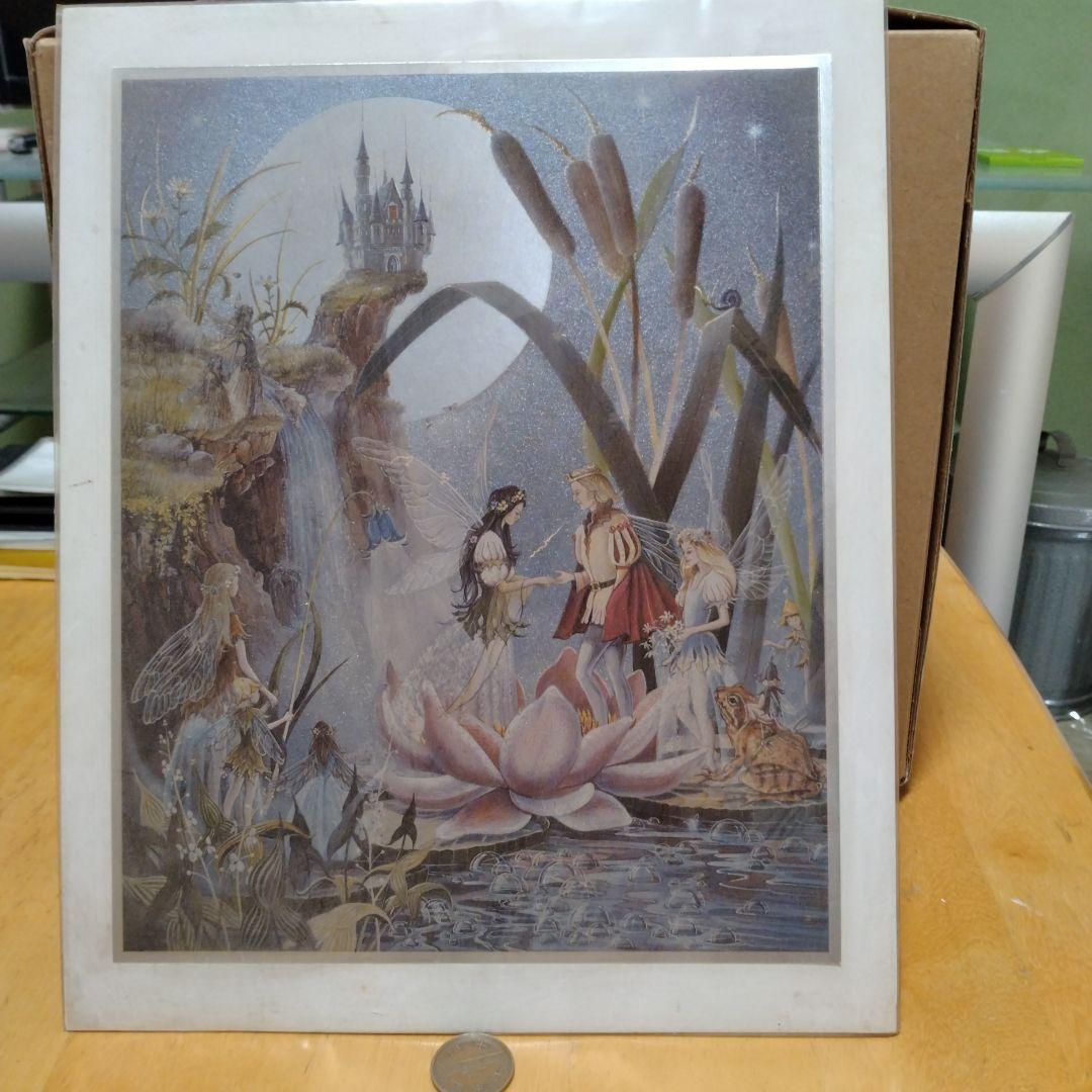 妖精とお城の幻想的なアート