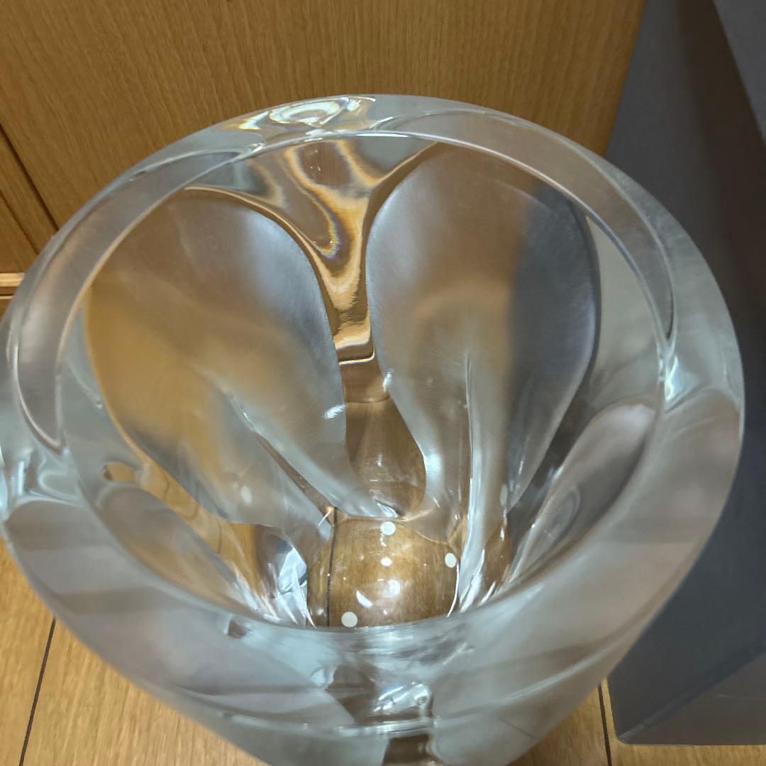 LALIQUE/ラリック　クリスタル　フラワーベース　特大