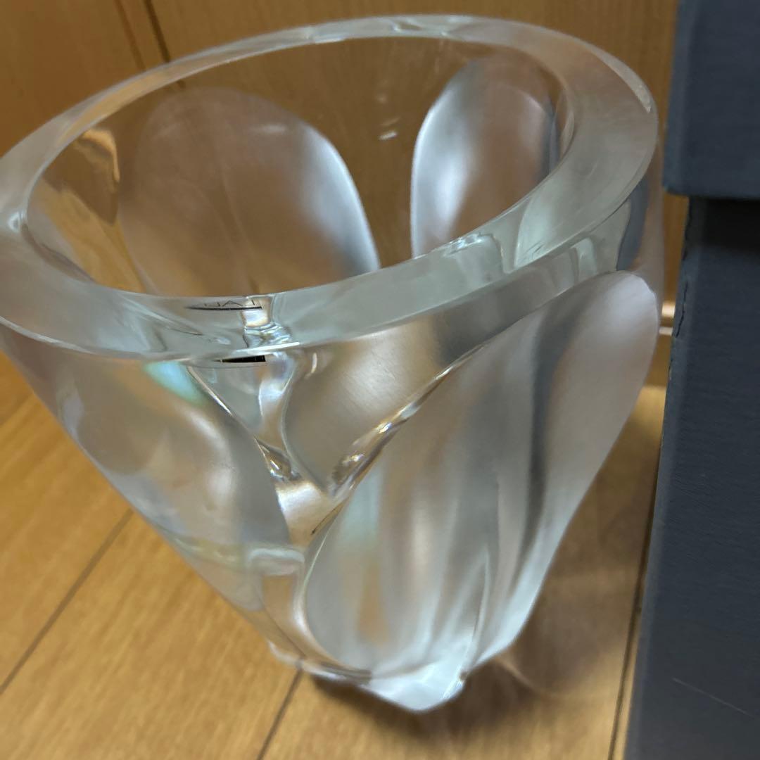 LALIQUE/ラリック　クリスタル　フラワーベース　特大