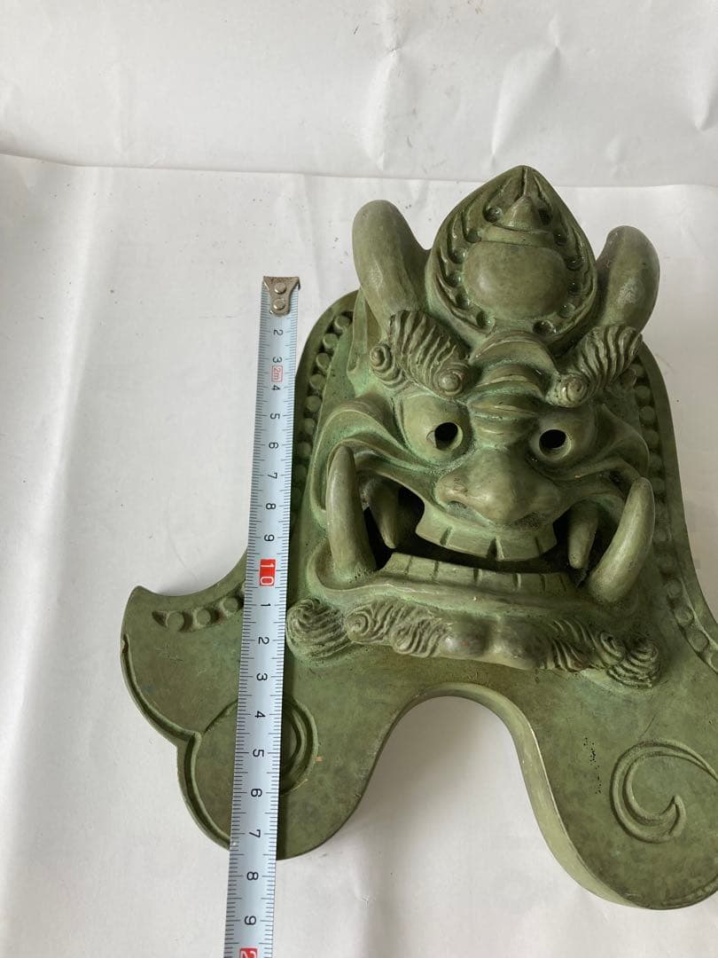 龍頭，古銅製，時代物，緣起物，重約2300克