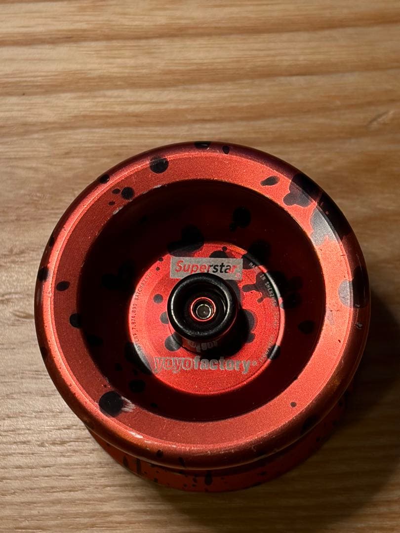 ヨーヨーファクトリー　スーパースター　レッド　ブラック　スプラッシュ　ハブ