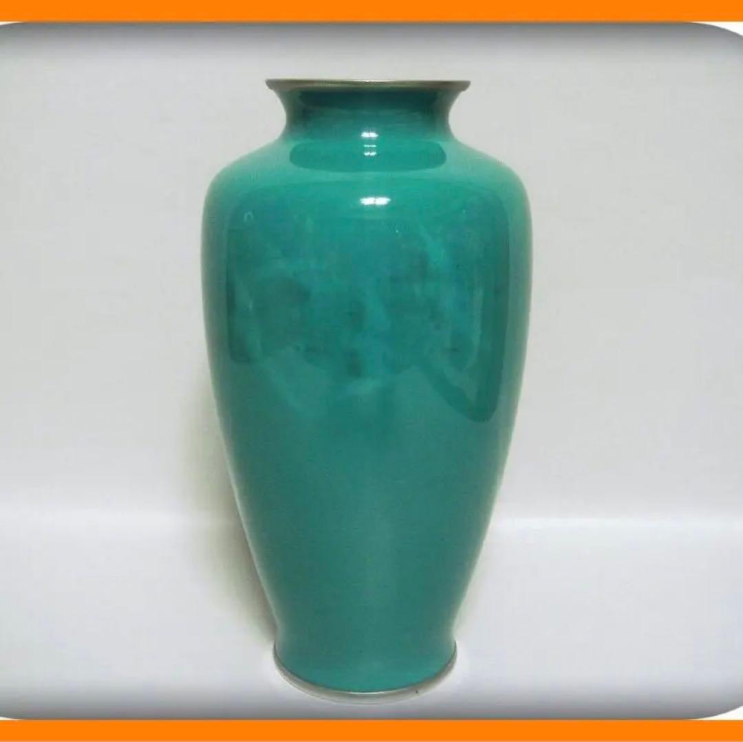 68『七宝焼 花瓶 箱付き』　/骨董品 古美術 古玩 アンティーク