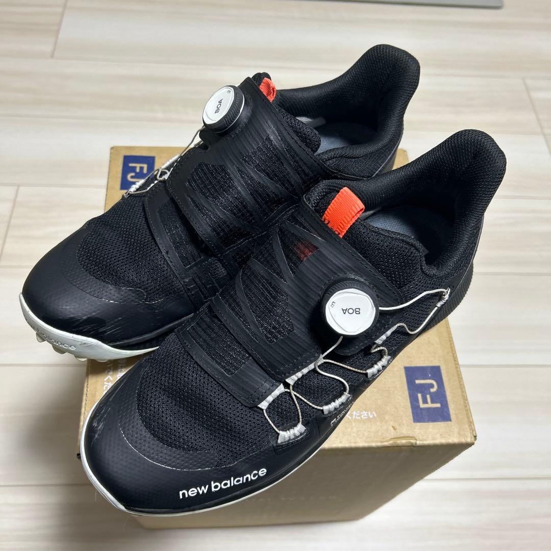 new balance BOAダイヤル式ゴルフシューズ ブラック