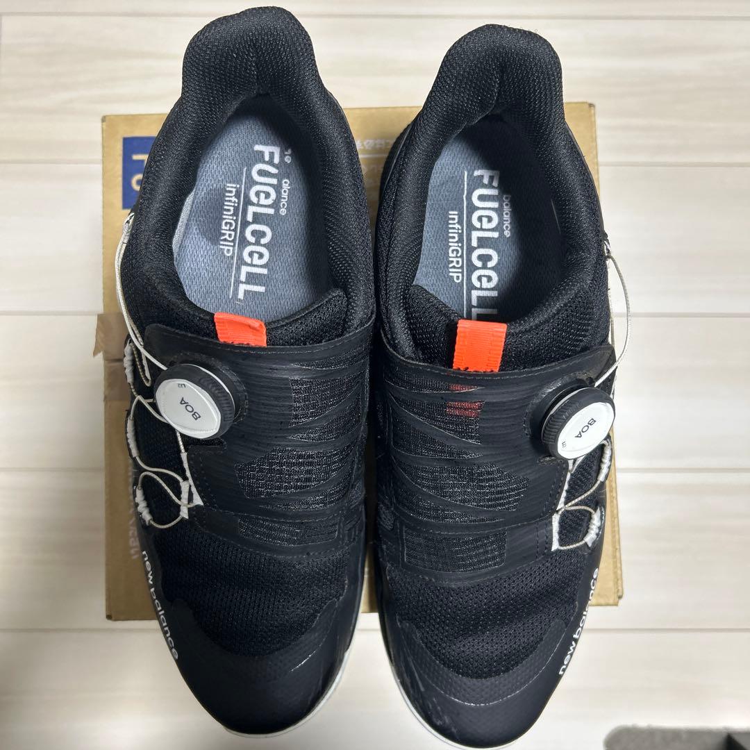 new balance BOAダイヤル式ゴルフシューズ ブラック