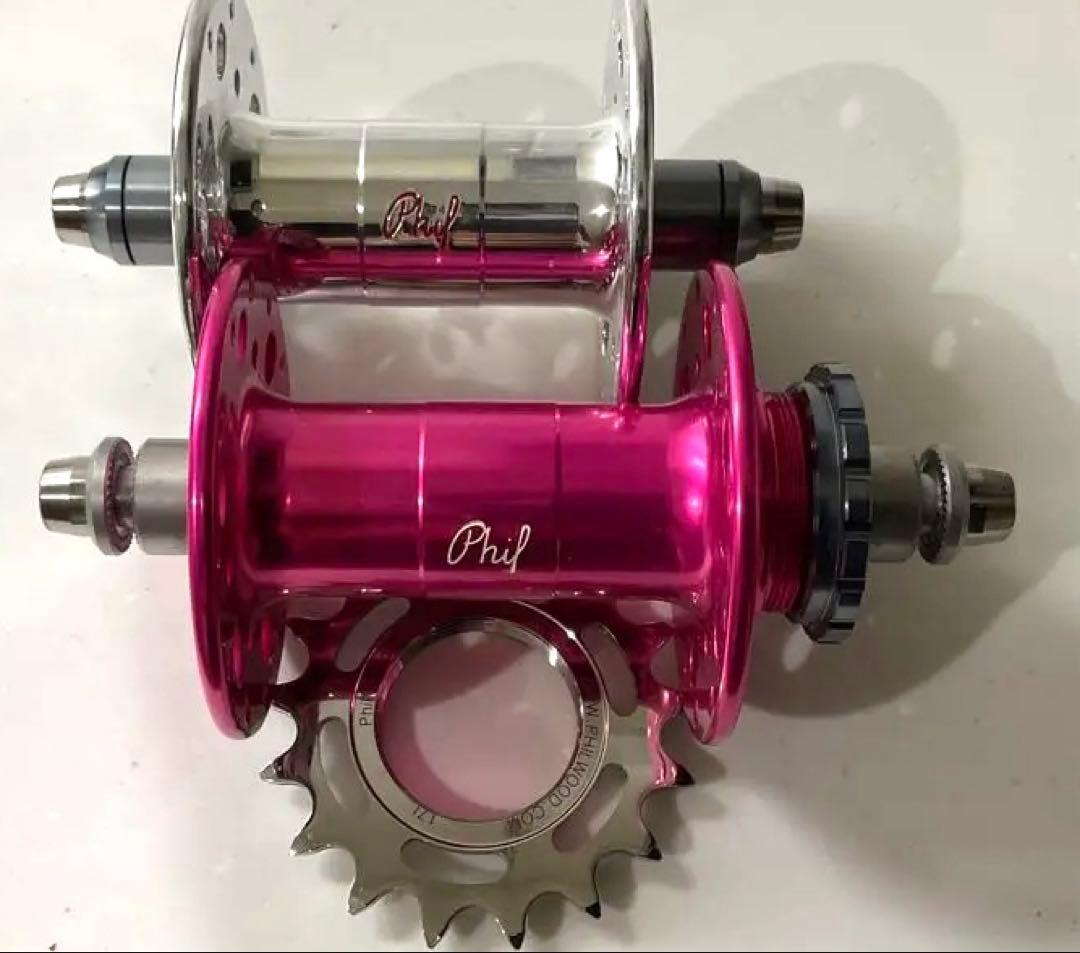 【新品】Philwood プロトラックハブ 前後＋トラックコグ セット