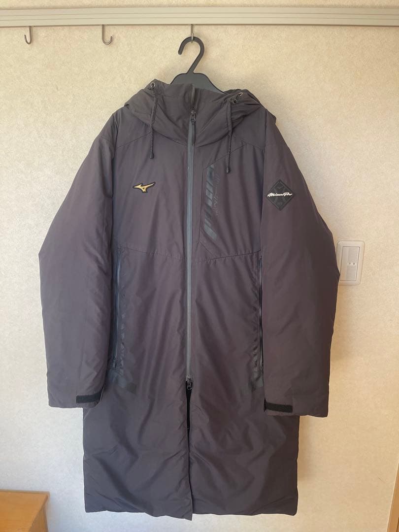 ミズノプロ ベンチコート ブラック Ｏサイズ