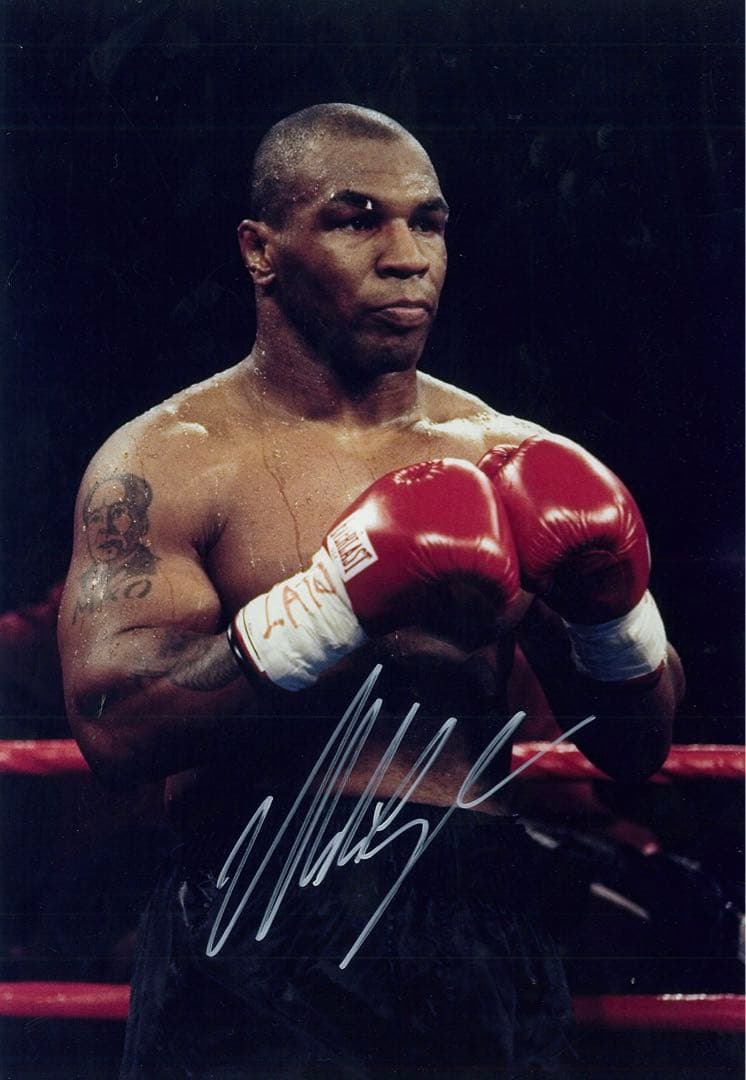 マイク・タイソン　直筆サインポートレート　ボクシング