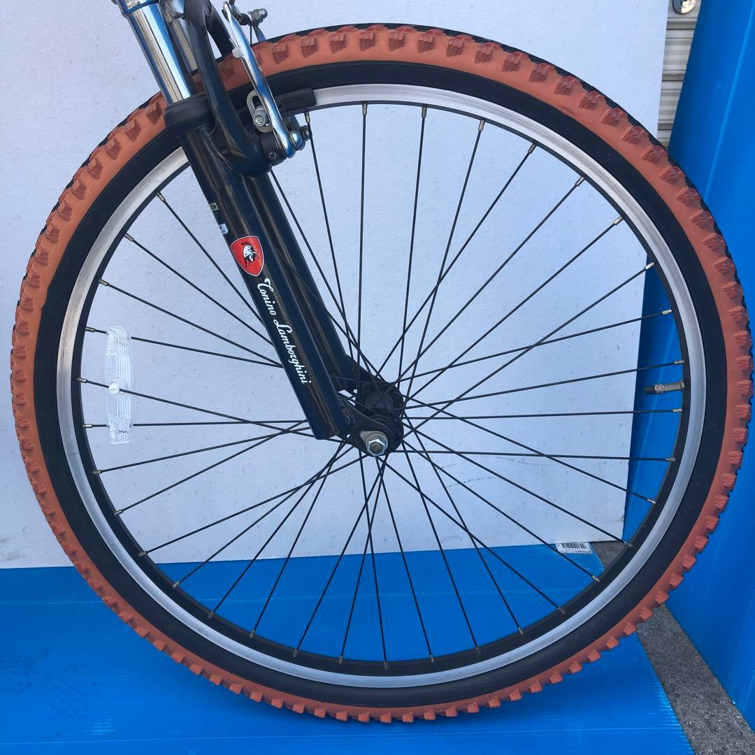 トニーノ・ランボルギーニ折畳自転車アルミWサスFD-MTB26（18speed）