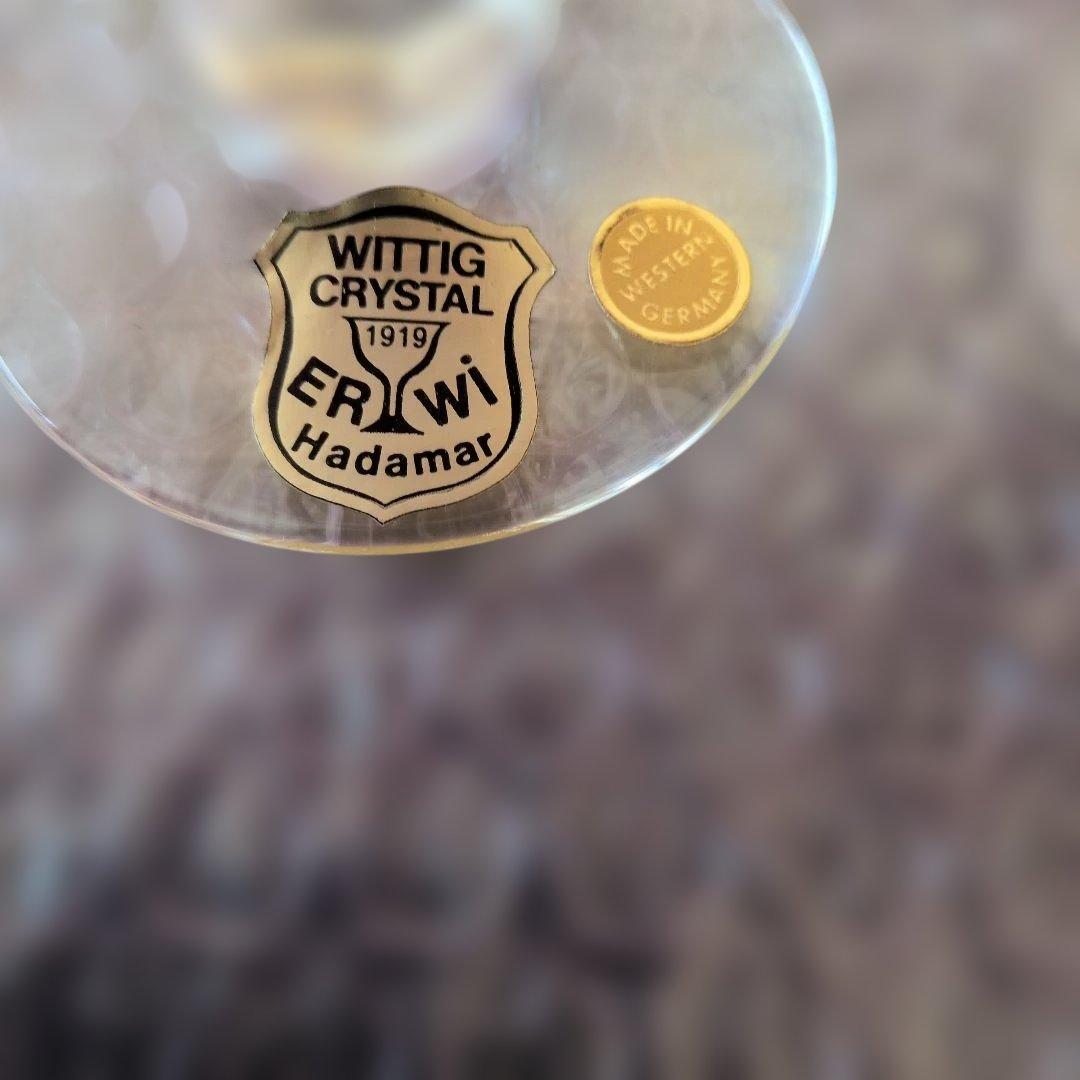 ウィッティ匕（wittig）クリスタル（crystal）工房製 箱付きペアグラス