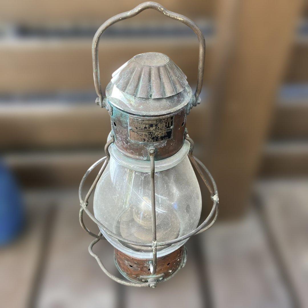 日本船燈 オイルランプ アンティーク レトロ