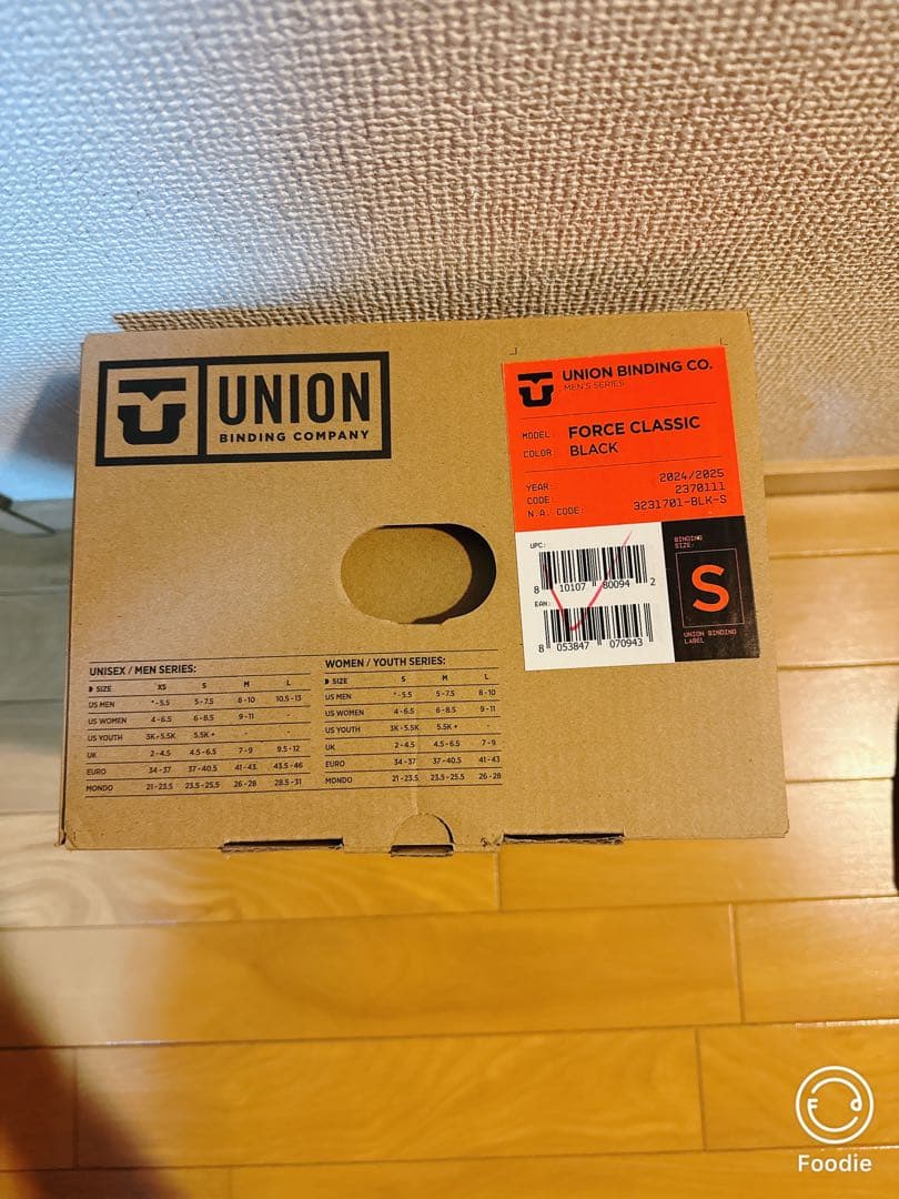 UNION FORCE CLASSIC BLACK Sサイズ