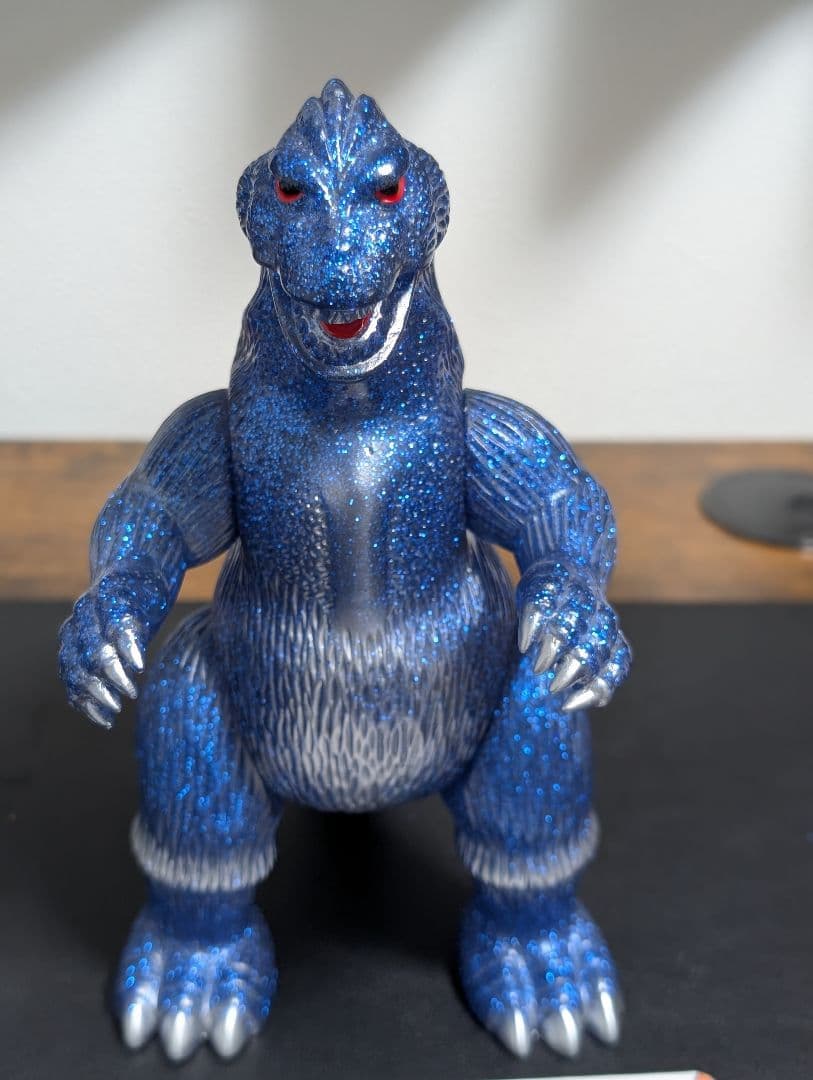 ゴジラ ソフビ マルサン Godzilla 1962 Blue Glitter