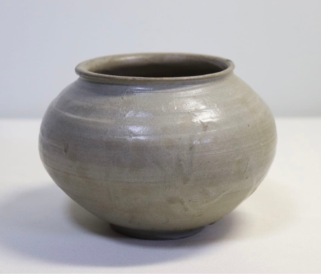 李朝　灰釉小壺　アンティーク　送料込み0808