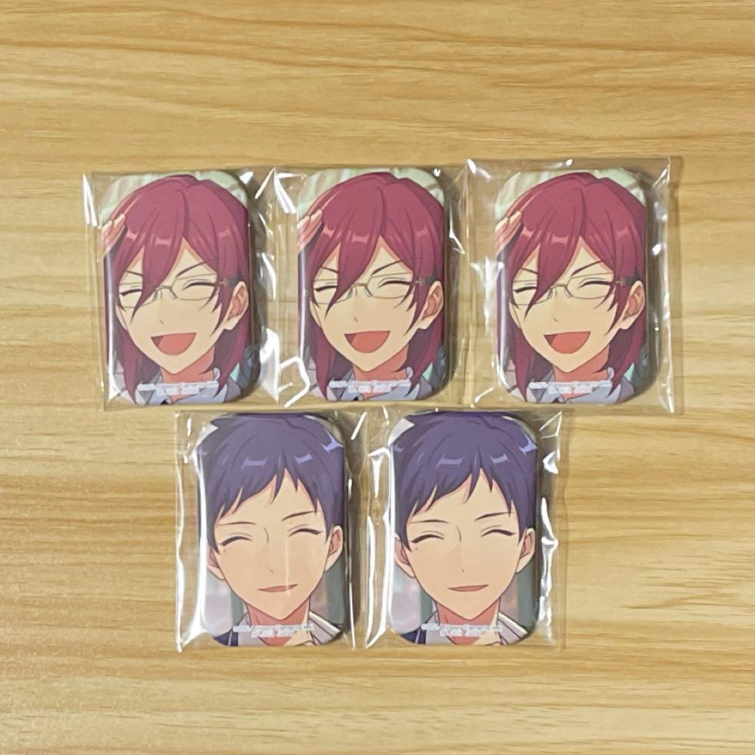 あんさんぶるスターズ　1番カフェ　缶バッジ　七種茨　伏見弓弦