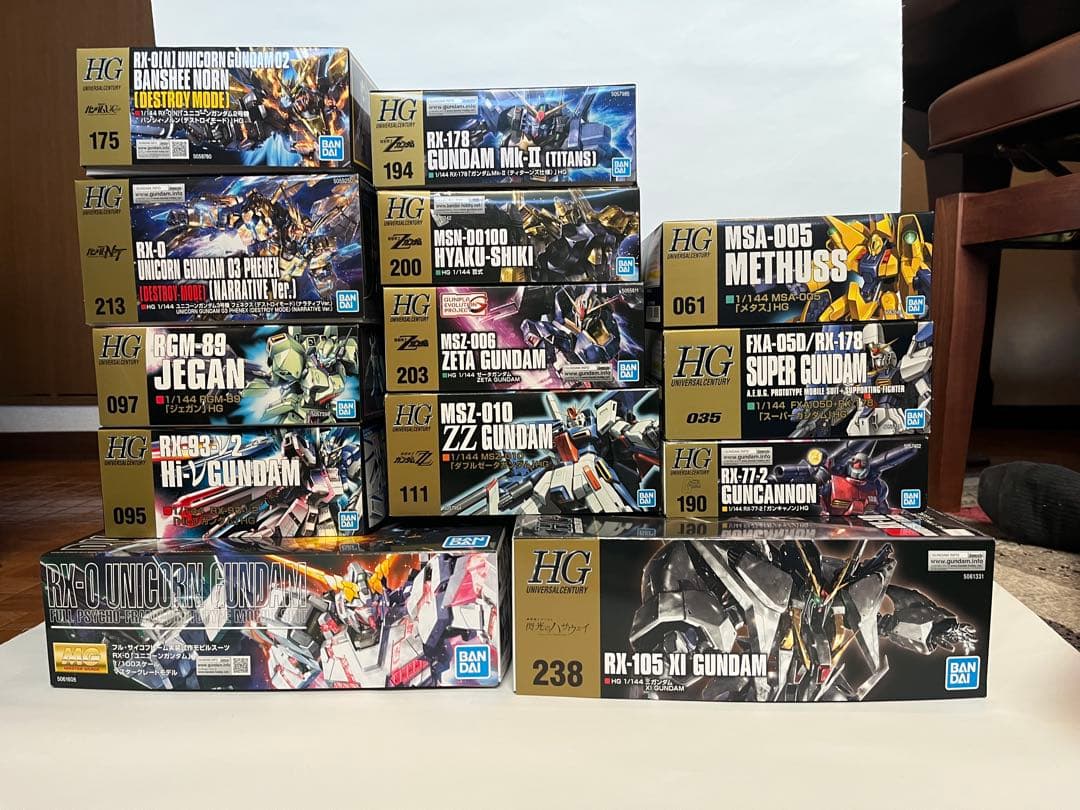 【未組み立て】ガンプラまとめ売り　ダブルゼータ　フェネクス　スーパーガンダム、他