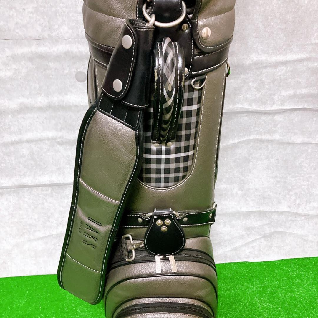 DAKS ゴルフ キャディバッグ チェック柄 9型 46インチ対応 美品