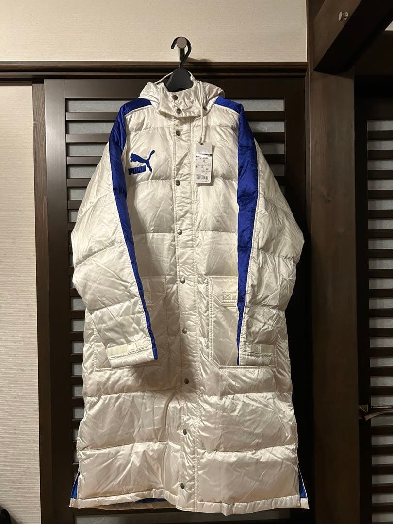 PUMA PXJ363S ベンチコート XO ホワイト/ブルー
