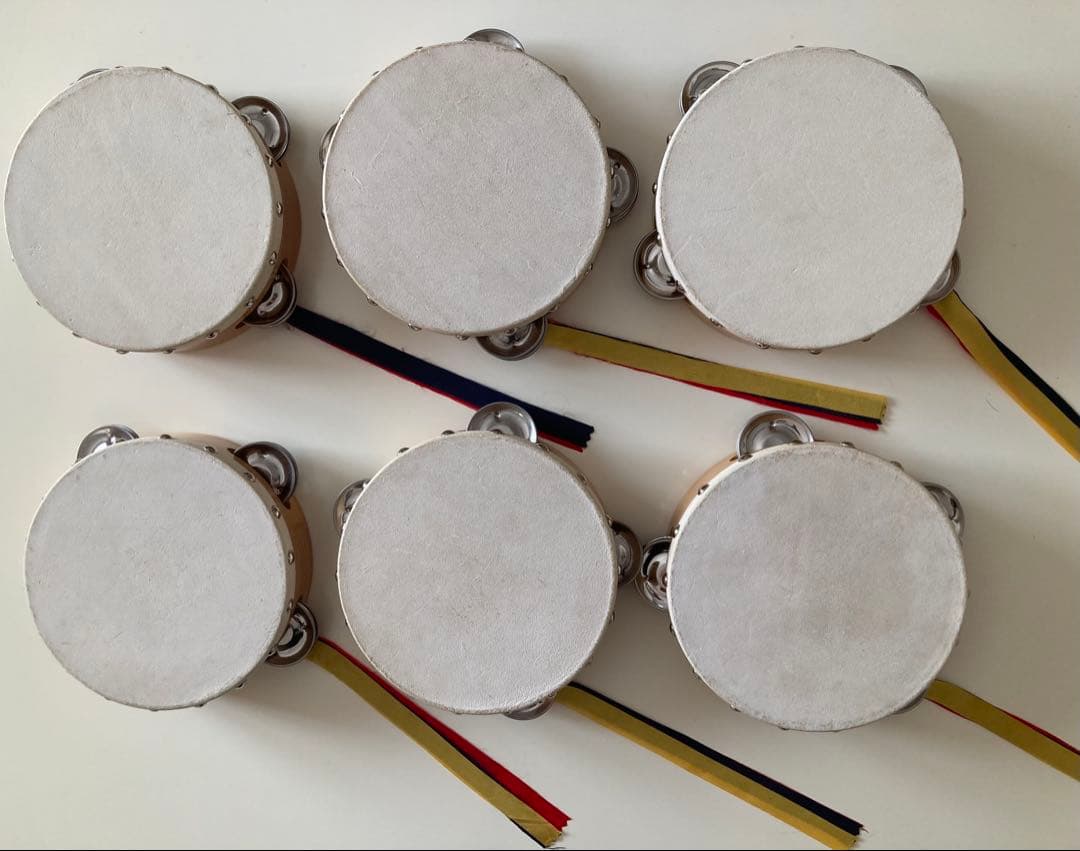 ヤマヨ　ニュータンブリン　15cm 6個セット　タンバリン　まとめて