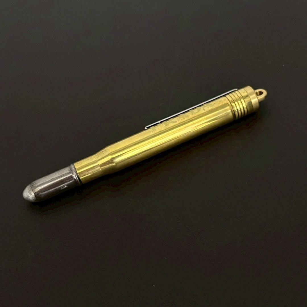 希少 レア プラダ PRADA ブラスボールペン トラベラーズ ゴールド