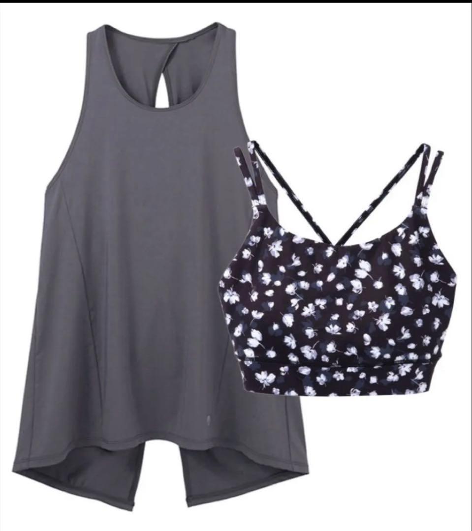 SUKALA フラワープリントセパレートタンクトップL