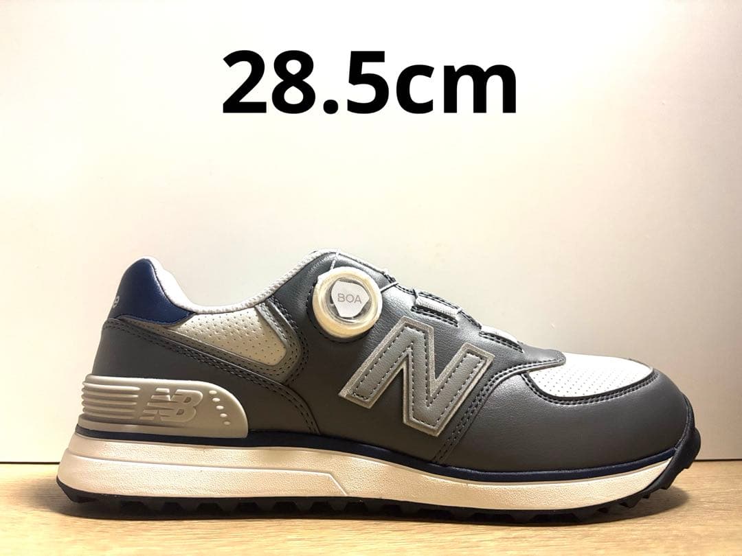 未使用 28.5cm 2E ニューバランスゴルフシューズUG574BJ4 グレー
