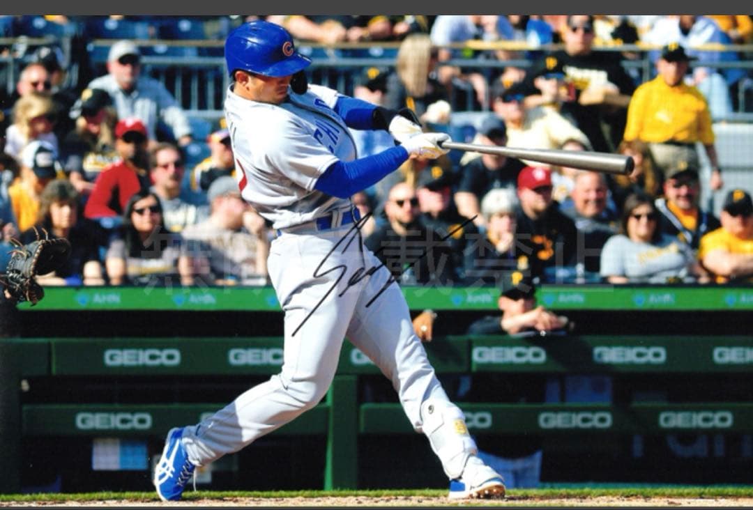 鈴木誠也選手　直筆サイン　MLBカブス在籍